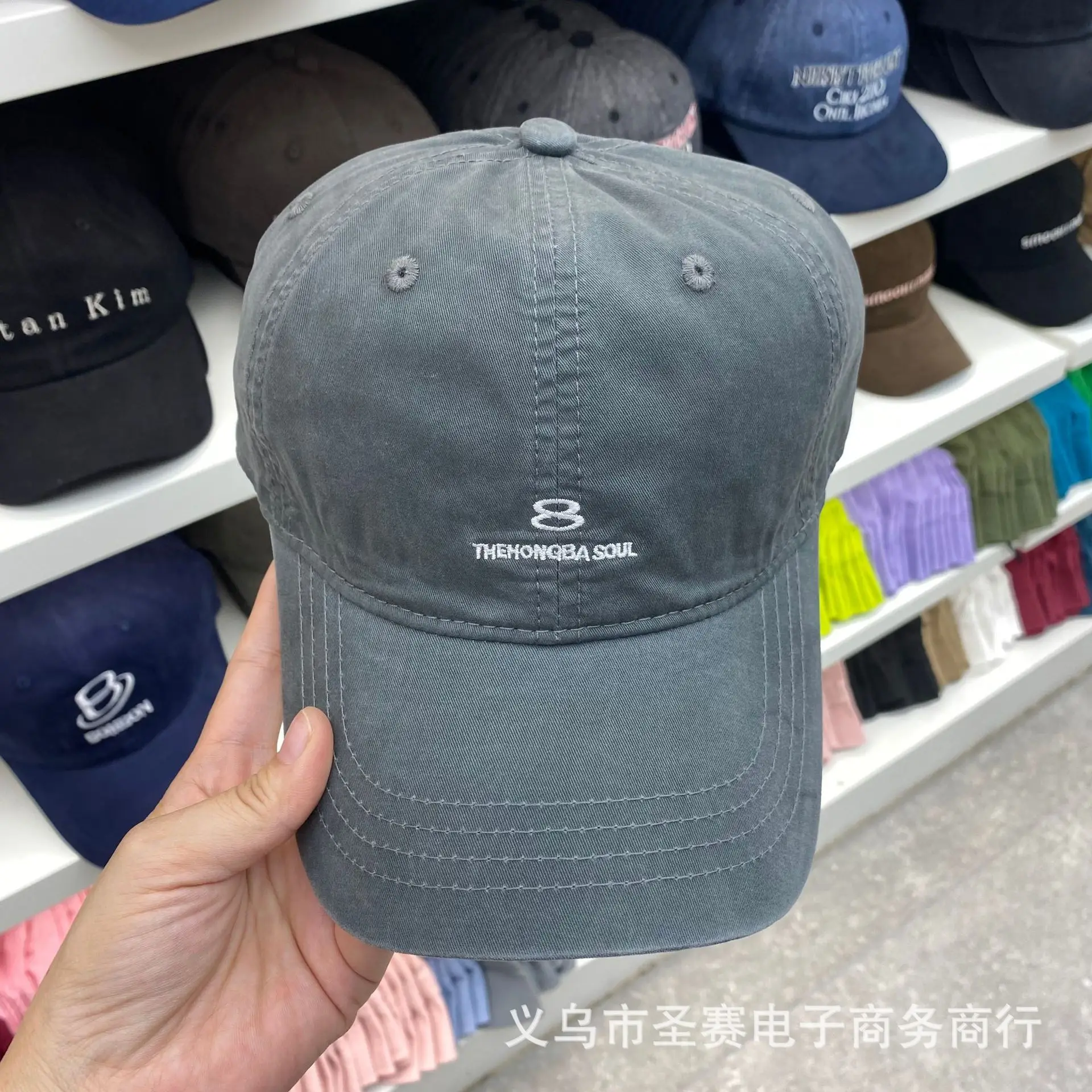 Unisex Japanese Korean Baseball Cap with 8 Embroidery
