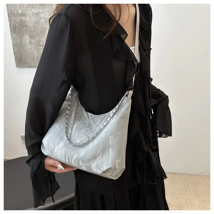 Pink Soft Leather Shoulder Bag for Women — feature 10