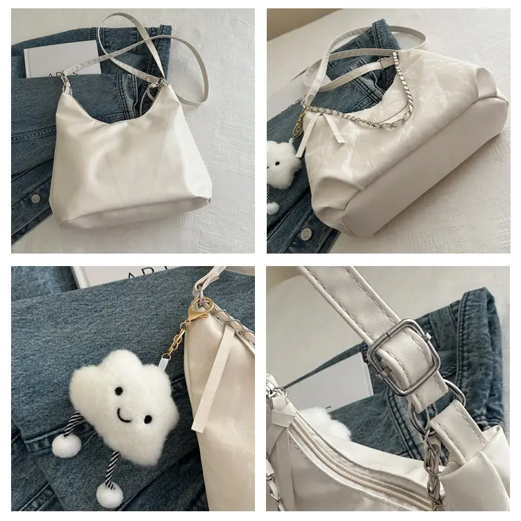 Pink Soft Leather Shoulder Bag for Women — feature 19