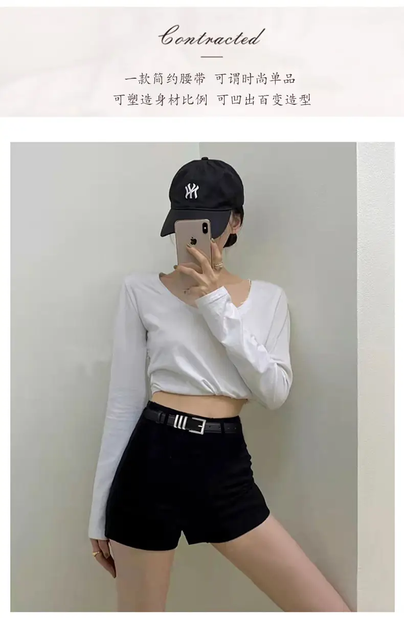 Women Genuine Leather Belt Niche Design Black Casual โ feature 11