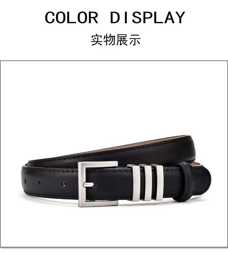Women Genuine Leather Belt Niche Design Black Casual โ feature 16