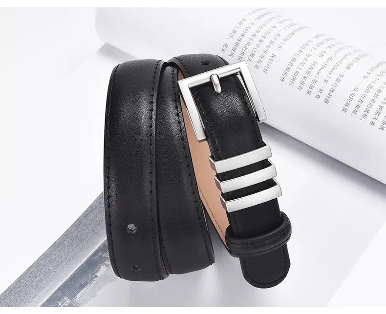Women Genuine Leather Belt Niche Design Black Casual โ feature 4