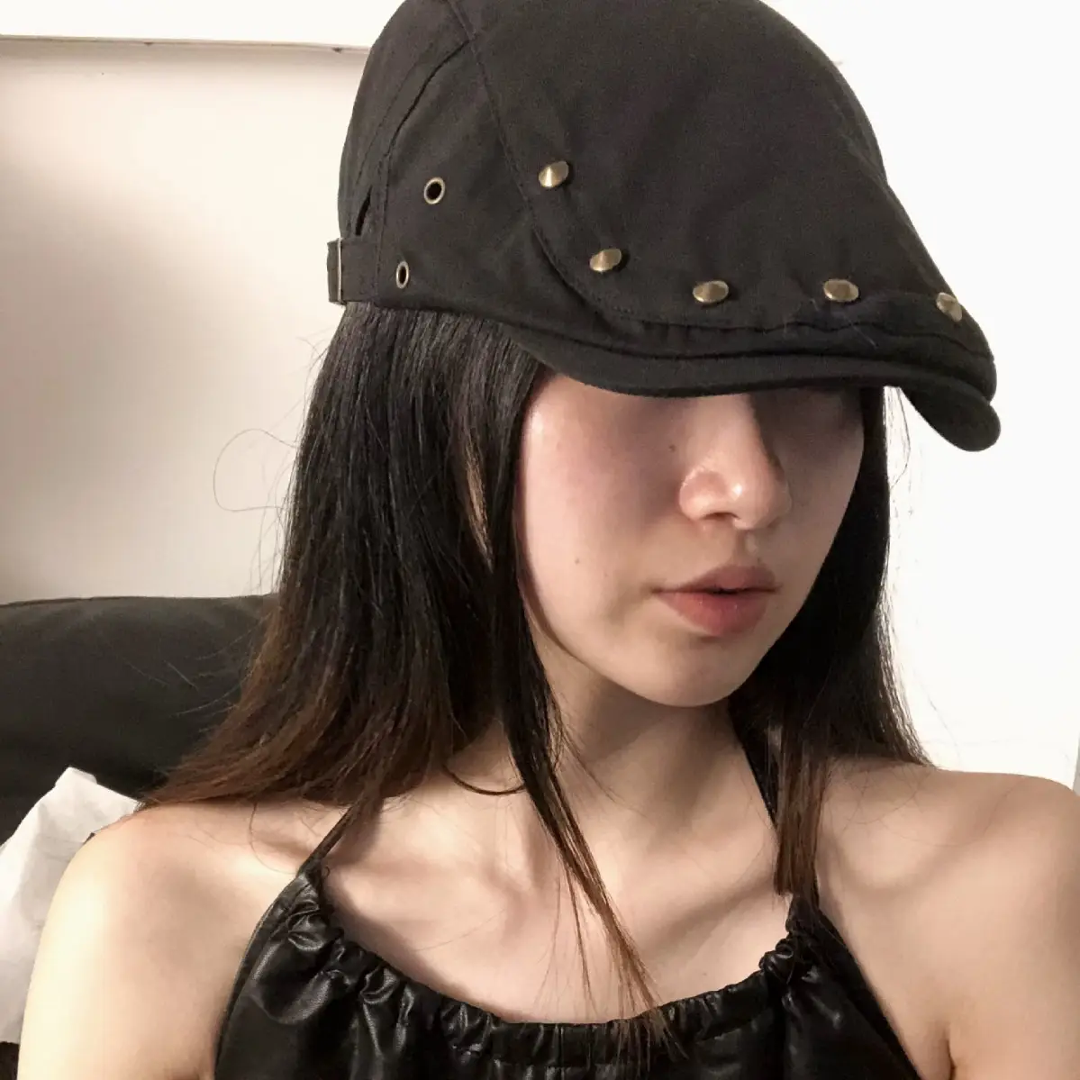 New Japanese Rivet Solid Brown Forward Cap - Image 6