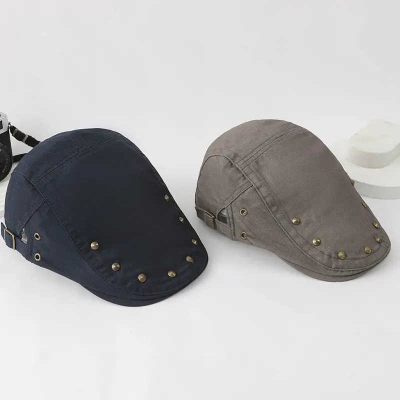 New Japanese Rivet Solid Brown Forward Cap — feature 3