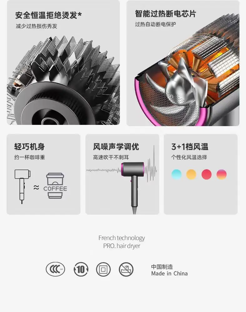 Cross-Border Hair Dryer with Strong Wind Power — feature 14