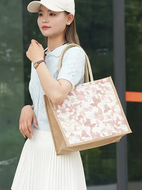 Large Capacity Linen Tote Bag Women 2024 - Image 13