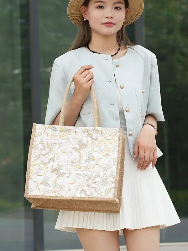 Large Capacity Linen Tote Bag Women 2024 - Image 15