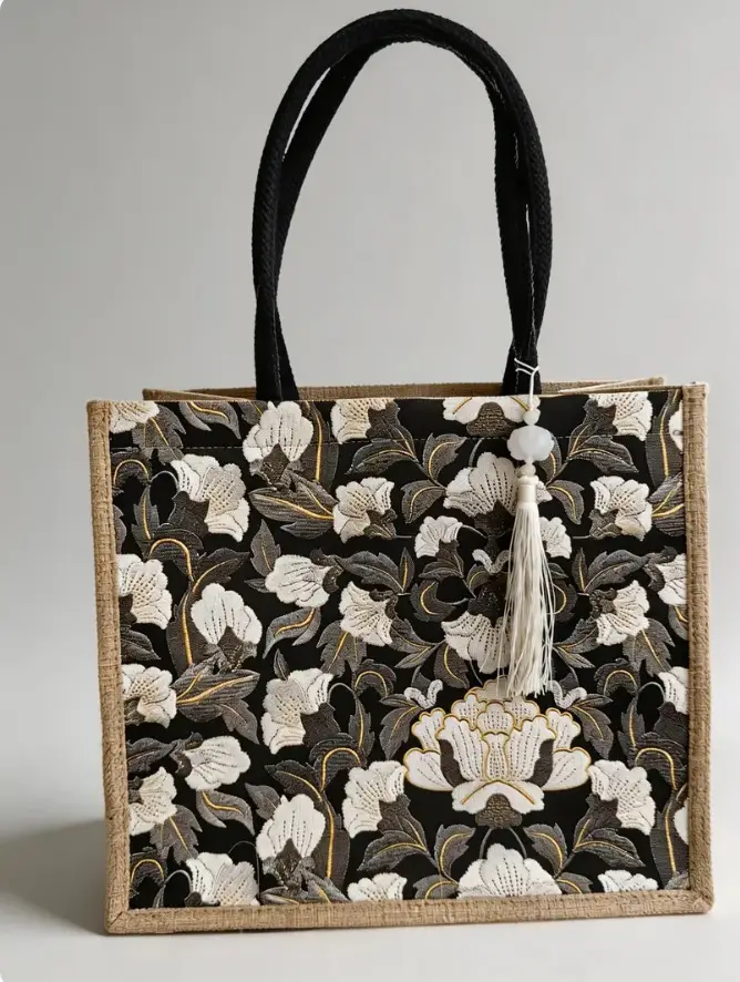 Large Capacity Linen Tote Bag Women 2024 - Image 10