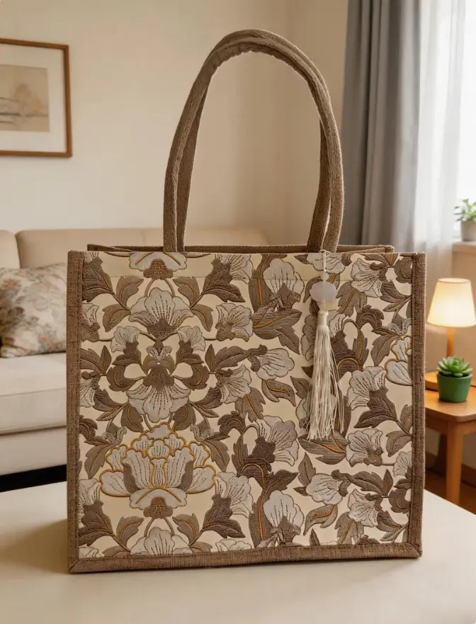 Large Capacity Linen Tote Bag Women 2024 - Image 6