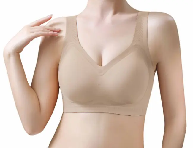New chubby girl Plus Plus Exlarge Seamless Bra plus size Underwear Large Chest Small Comfortable Gather Top Bra for Women