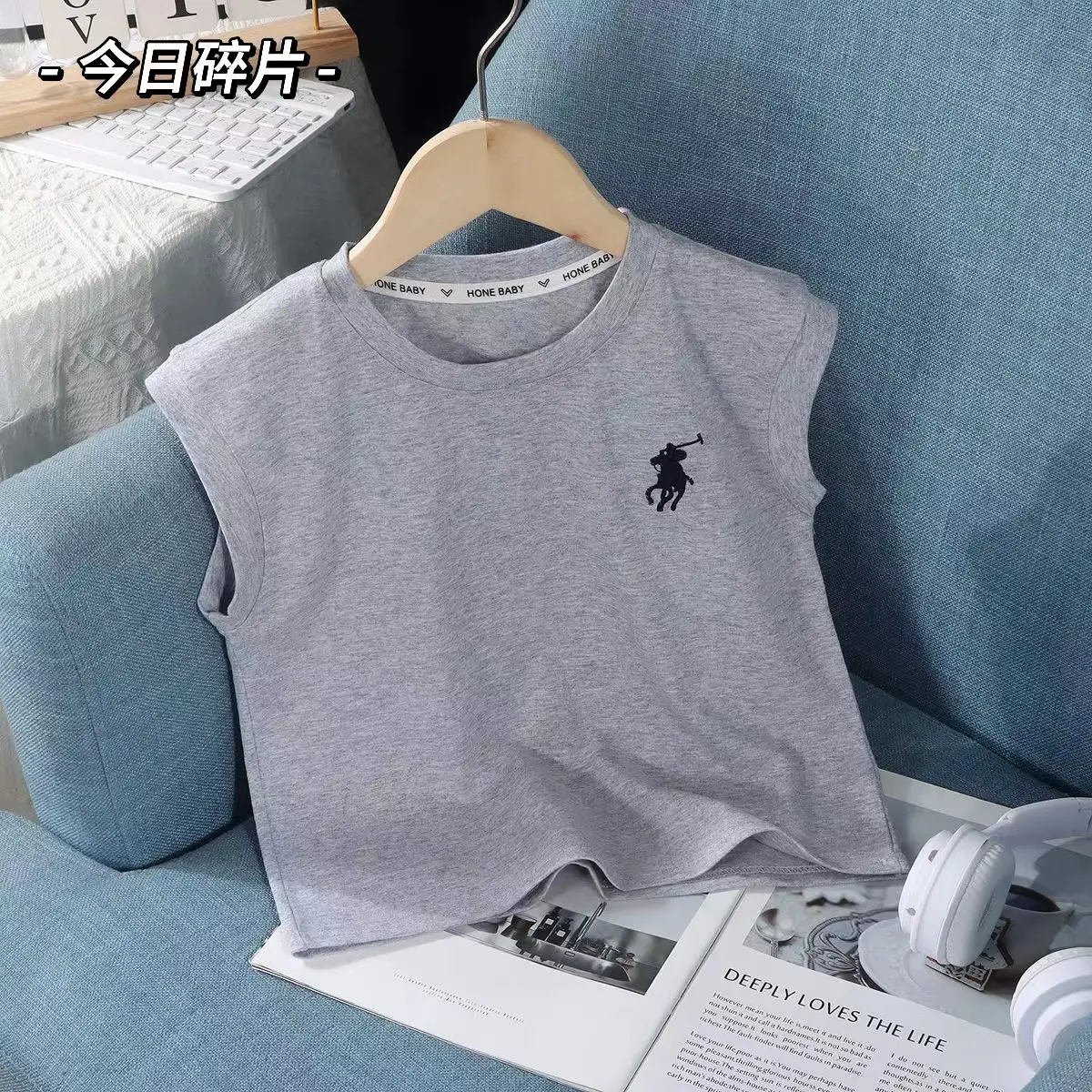 2024 Polo Black Sleeveless T-Shirt - Image 2