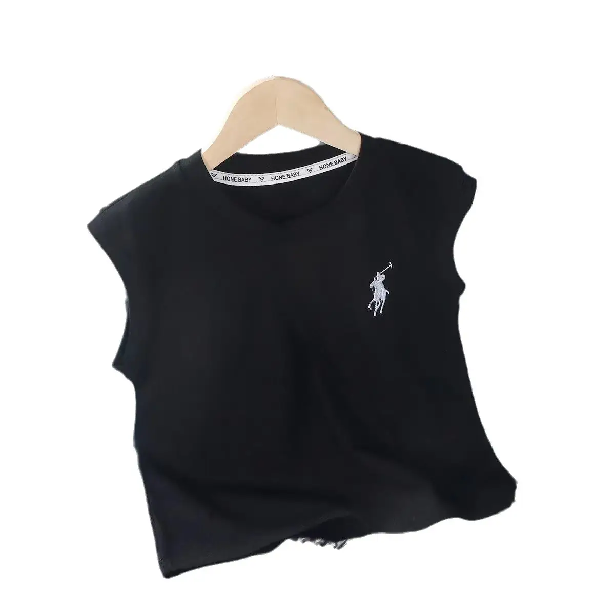 2024 Polo Black Sleeveless T-Shirt - Image 6