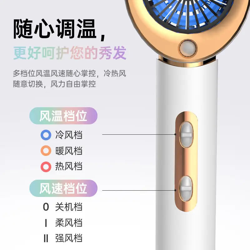Electric Hair Dryer with Cold & Hot Wind for Fast, Smooth Hair