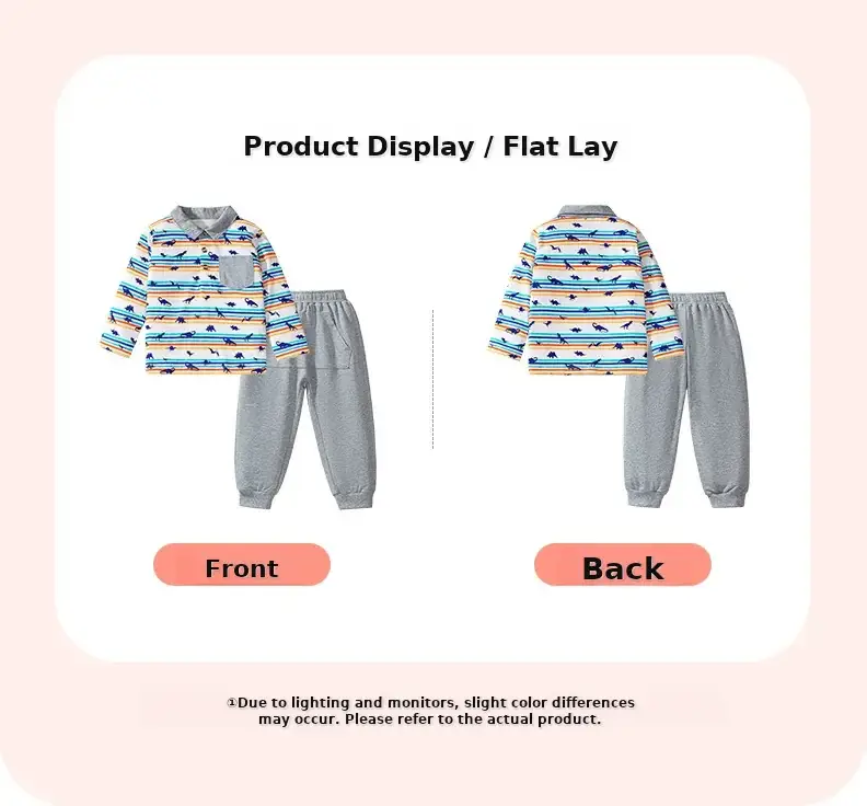 Little maven New Casual Boys suit European and American Fashion Children's suit Cotton Autumn Long Sleeve suit — feature 17