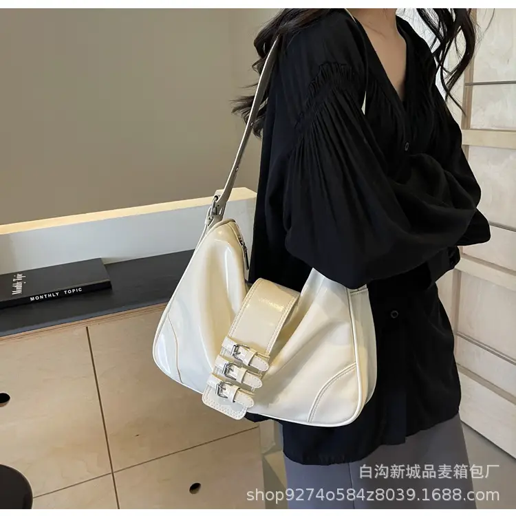 Black Glossy Shoulder Bag for Women 2026 — feature 22