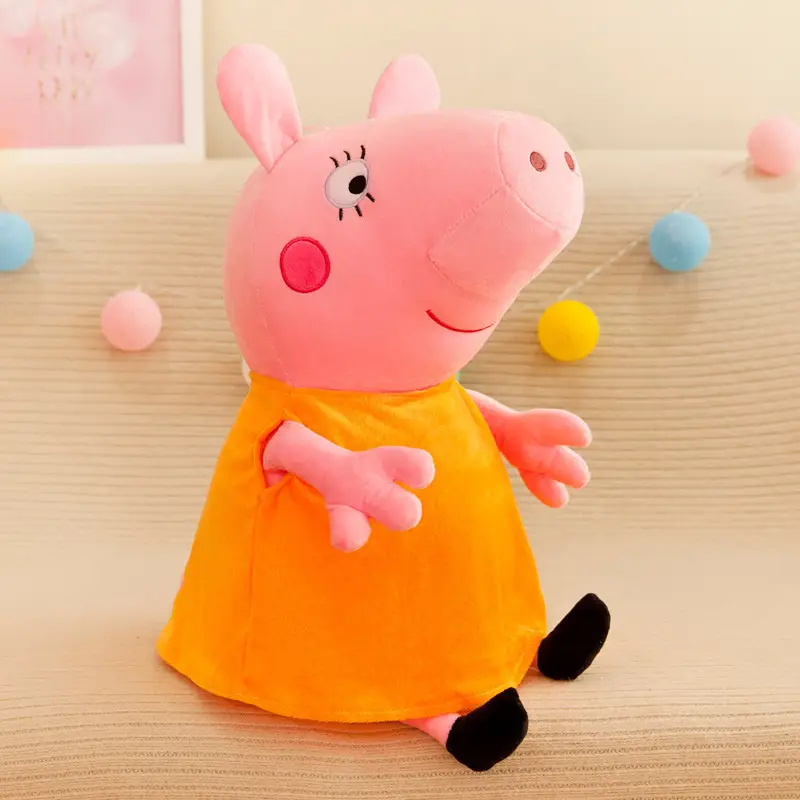 Peppa Pig Doll Family of Four Peppa George Plush Toy Doll Pillow Kidsren's Gift Family Interaction
