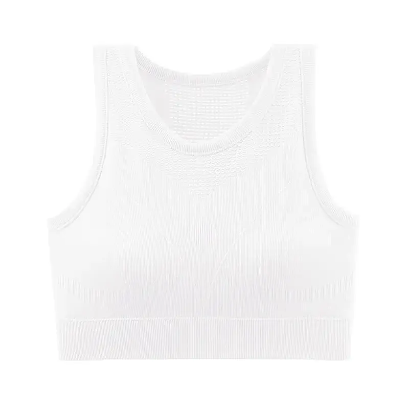 New Upgraded Fitness Yoga Wearable Running Bra Yellow Medium - Image 5