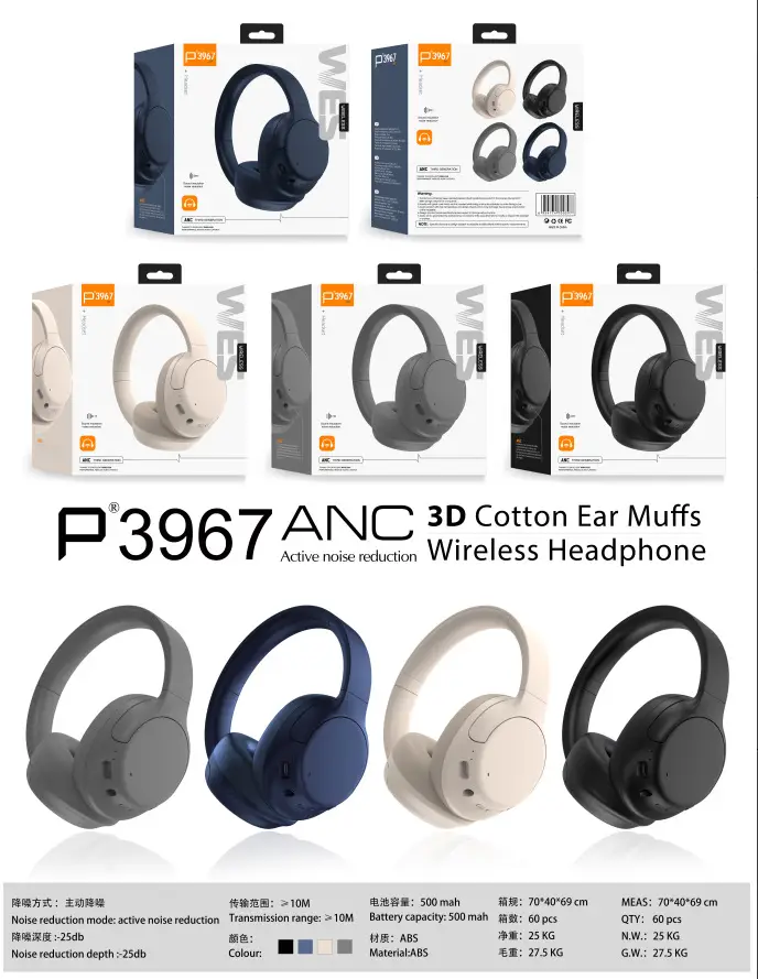 Cross-Border Bluetooth 5.3 Headset White 400mAh Battery β feature 3