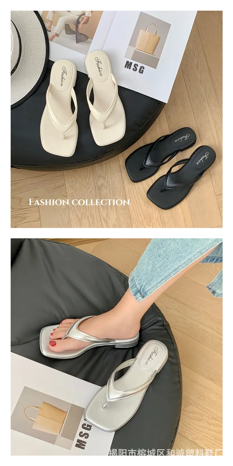 Women's silver Slippers Flip-flops Women's Platform Wedge Fashionable Retro Summer Fairy Style Elegant Sandals and Slippers for Women — feature 4
