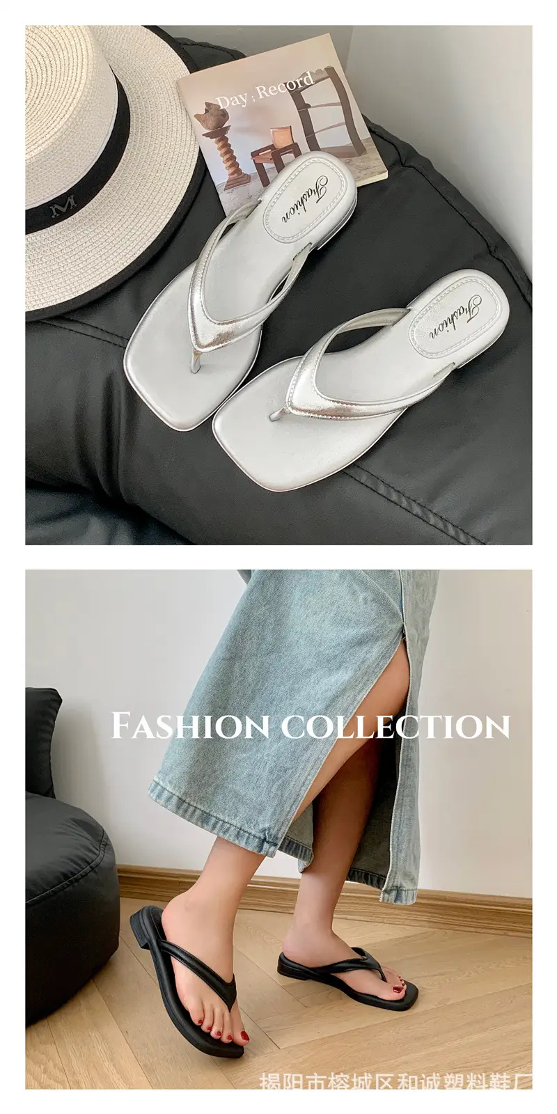 Women's silver Slippers Flip-flops Women's Platform Wedge Fashionable Retro Summer Fairy Style Elegant Sandals and Slippers for Women — feature 5