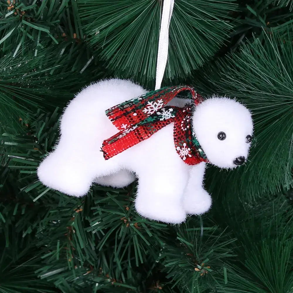 Christmas Polar Bear Ornament 7cm Height — feature 19
