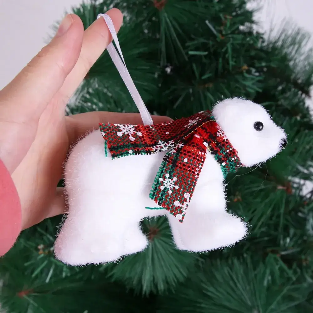 Christmas Polar Bear Ornament 7cm Height — feature 22