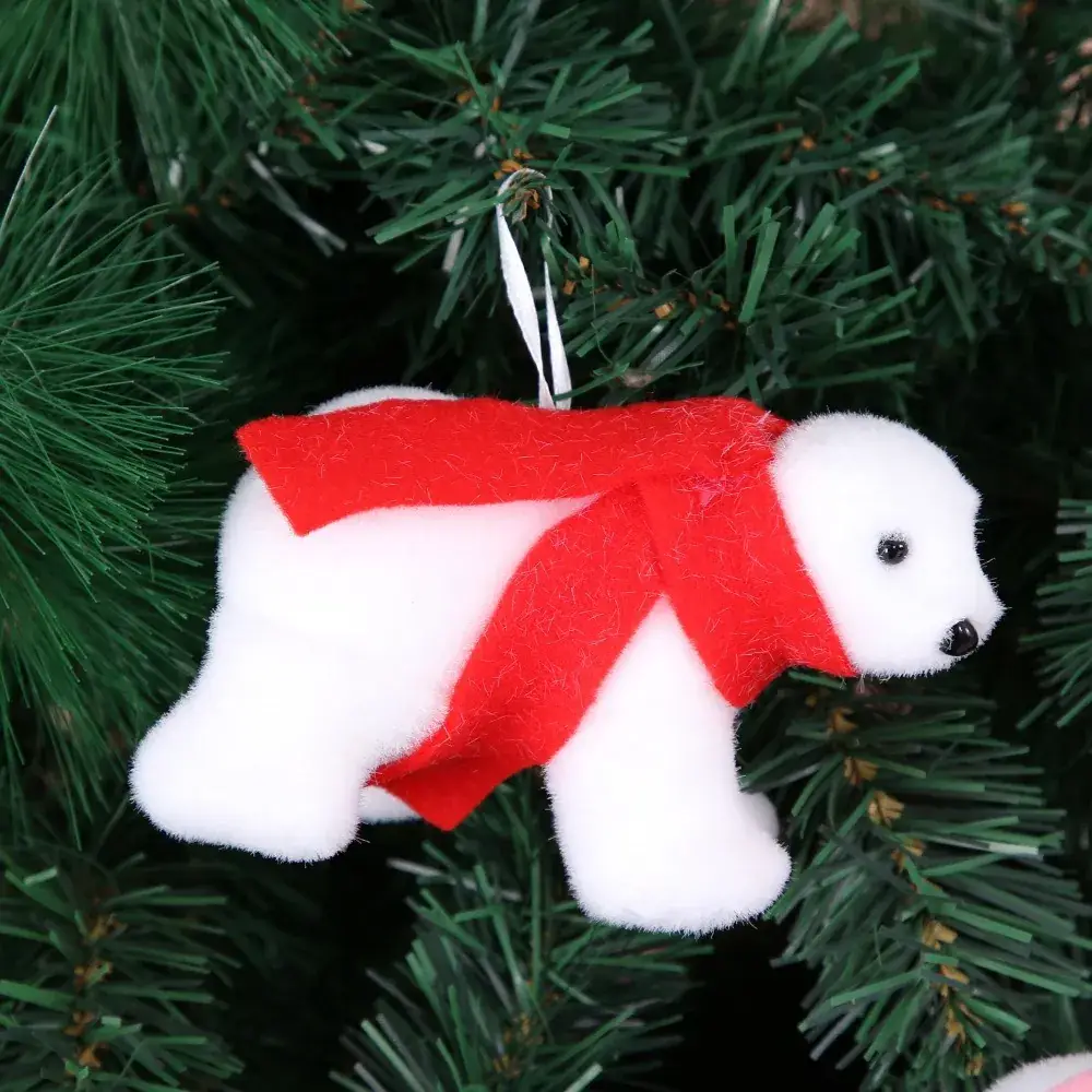 Christmas Polar Bear Ornament 7cm Height - Image 4