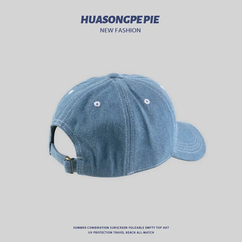 Denim Baseball Cap Summer Female Joker Sunscreen Travel Men — feature 10
