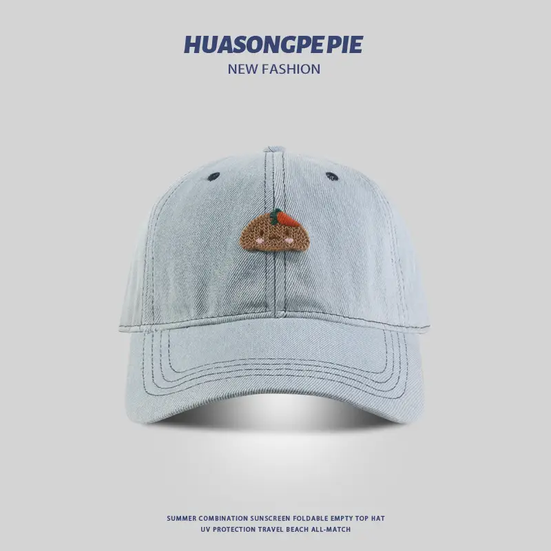 Denim Baseball Cap Summer Female Joker Sunscreen Travel Men — feature 8