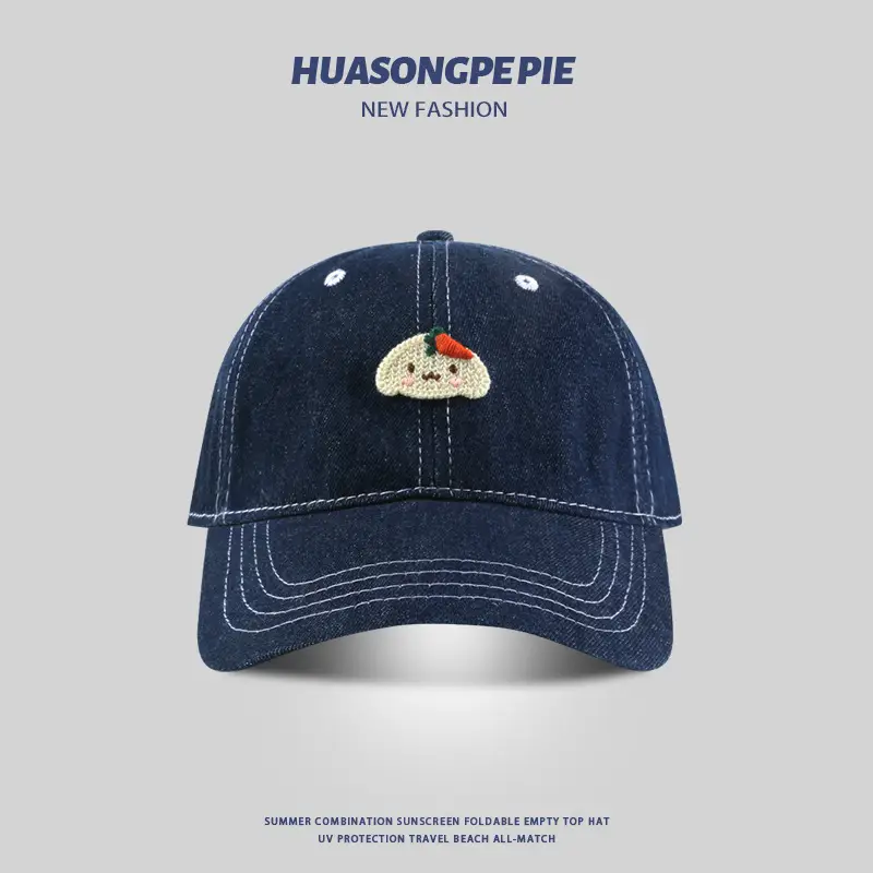 Denim Baseball Cap Summer Female Joker Sunscreen Travel Men - Image 3
