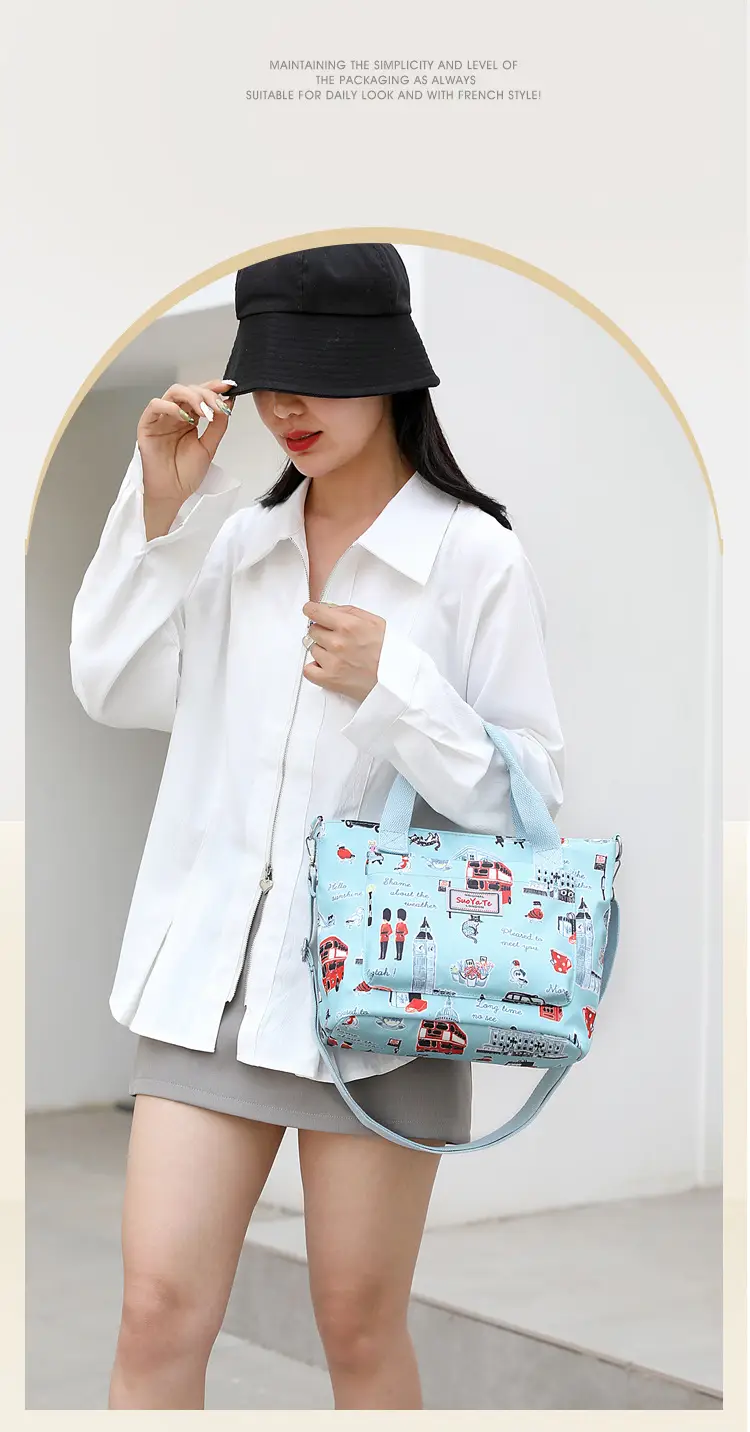 Printed Travel Crossbody Bag for Women Lightweight Large Capacity — feature 25