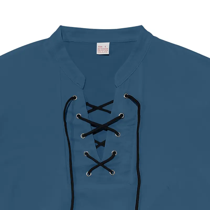 Men's Green Thin V Neck V Strap T-Shirt — feature 28