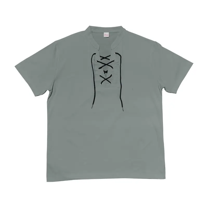Men's Green Thin V Neck V Strap T-Shirt — feature 33