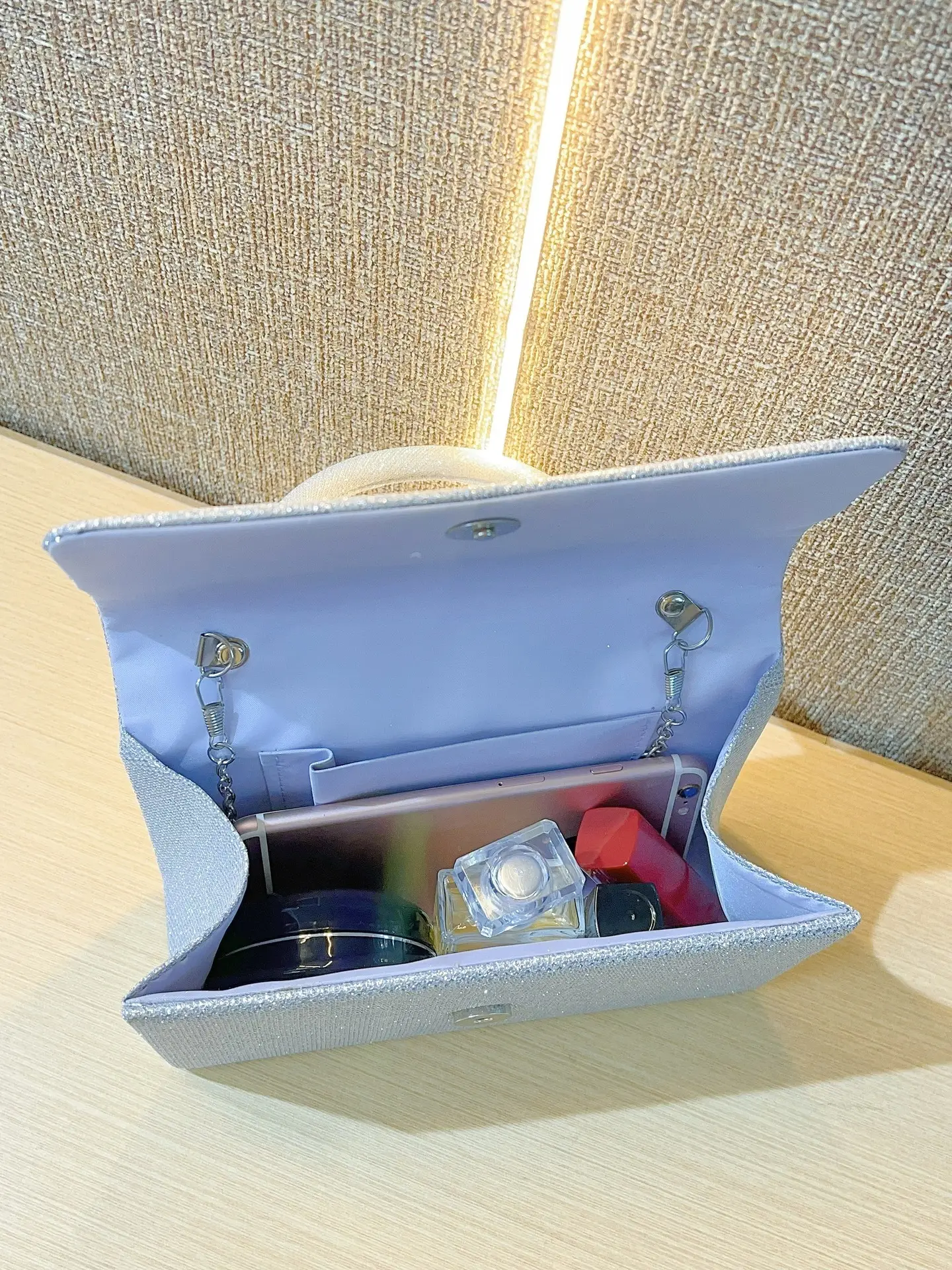 Small Square Sparkly Handbag for Women — feature 2