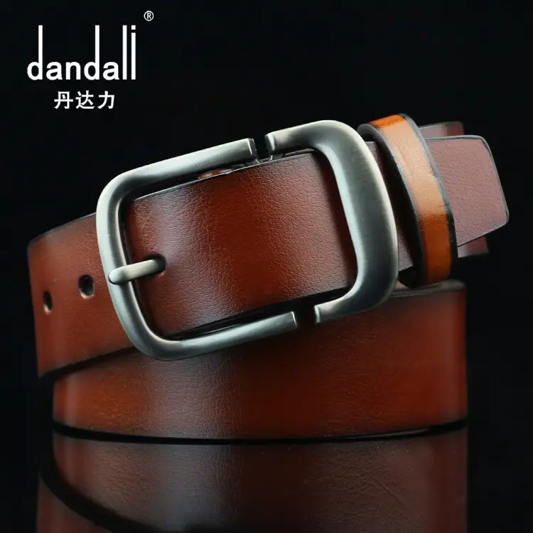Men's Black Ultra-Fiber Belt with Antique Pin Buckle