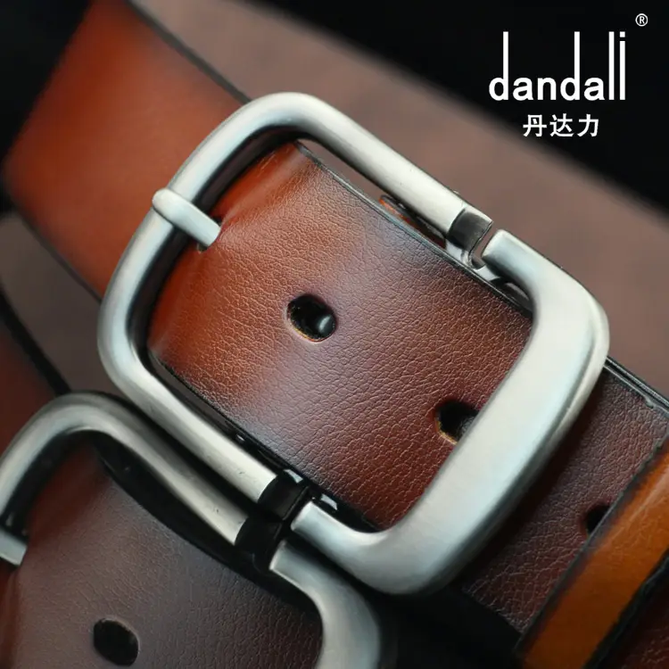 Men's Black Ultra-Fiber Belt with Antique Pin Buckle