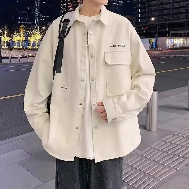 Men's Black Button Down Cardigan Jacket Spring Wear — feature 9
