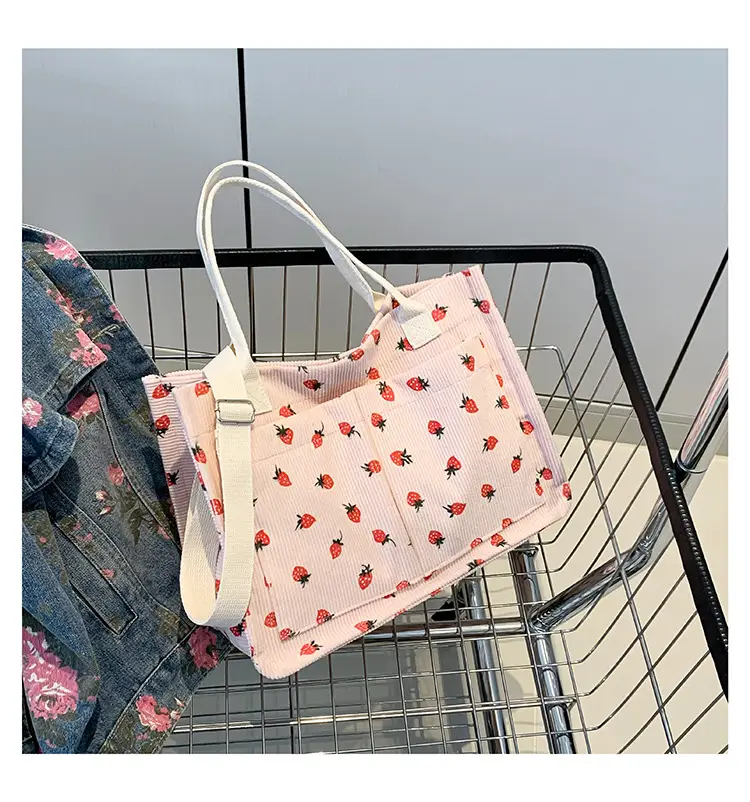 Large Capacity Beautiful Simple 2024 Spring New Arrival Portable Tote Bag Fashionable College Style Casual Personalized Shoulder Bag — feature 27