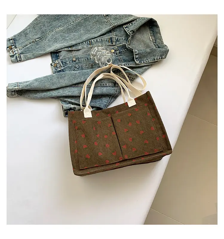 Large Capacity Beautiful Simple 2024 Spring New Arrival Portable Tote Bag Fashionable College Style Casual Personalized Shoulder Bag — feature 31