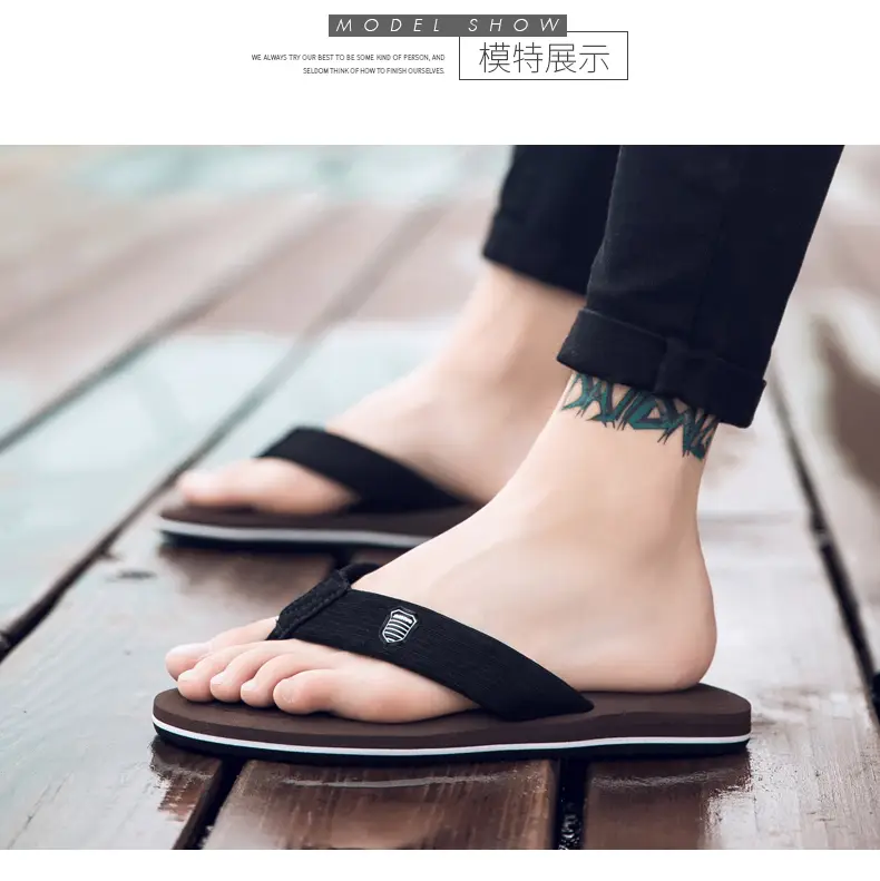 Flip-flops men's summer outdoor fashion sports wear-resistant clip-on plus size platform sandals and slippers outdoor beach shoes — feature 12