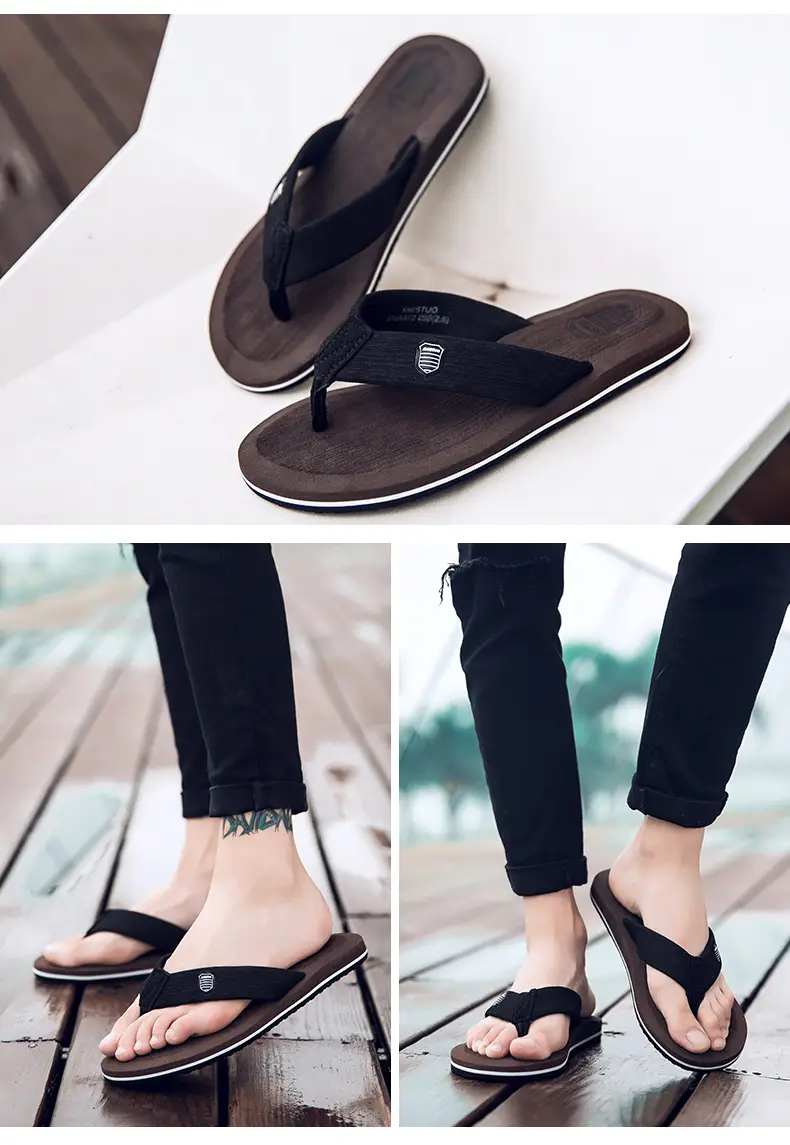 Flip-flops men's summer outdoor fashion sports wear-resistant clip-on plus size platform sandals and slippers outdoor beach shoes — feature 14