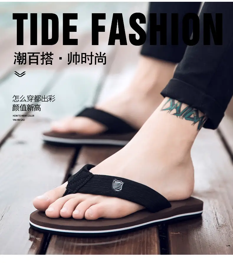 Flip-flops men's summer outdoor fashion sports wear-resistant clip-on plus size platform sandals and slippers outdoor beach shoes — feature 15