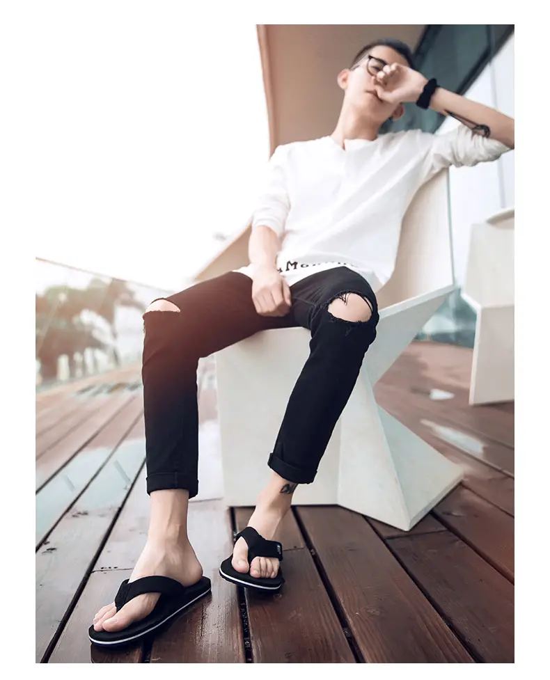 Flip-flops men's summer outdoor fashion sports wear-resistant clip-on plus size platform sandals and slippers outdoor beach shoes — feature 21