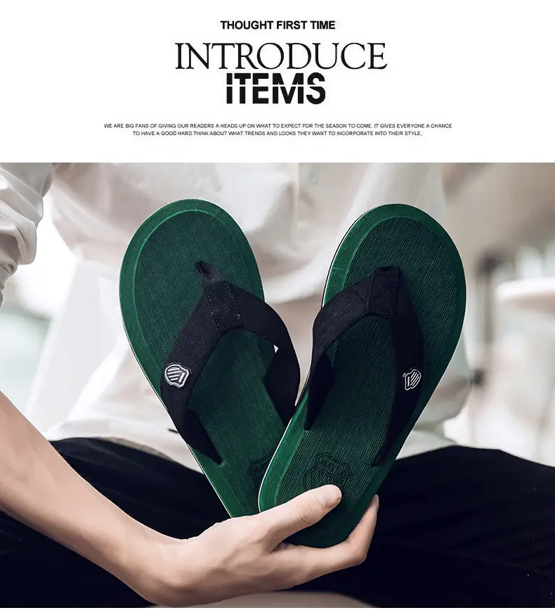 Flip-flops men's summer outdoor fashion sports wear-resistant clip-on plus size platform sandals and slippers outdoor beach shoes — feature 24