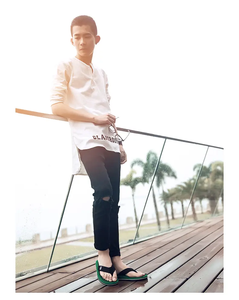 Flip-flops men's summer outdoor fashion sports wear-resistant clip-on plus size platform sandals and slippers outdoor beach shoes — feature 25