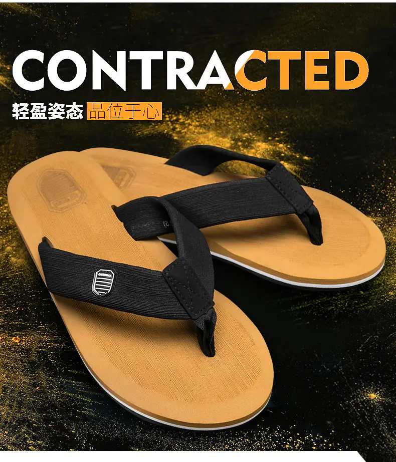 Flip-flops men's summer outdoor fashion sports wear-resistant clip-on plus size platform sandals and slippers outdoor beach shoes — feature 3