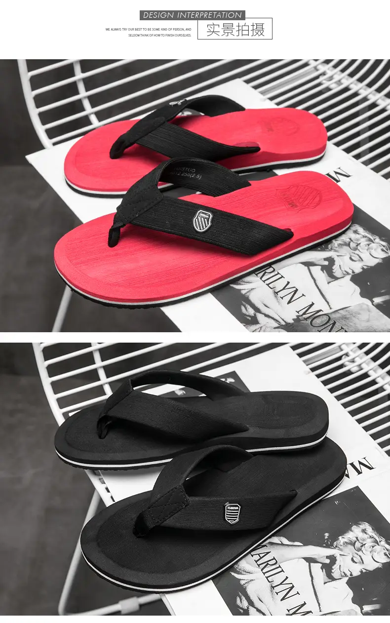 Flip-flops men's summer outdoor fashion sports wear-resistant clip-on plus size platform sandals and slippers outdoor beach shoes — feature 9