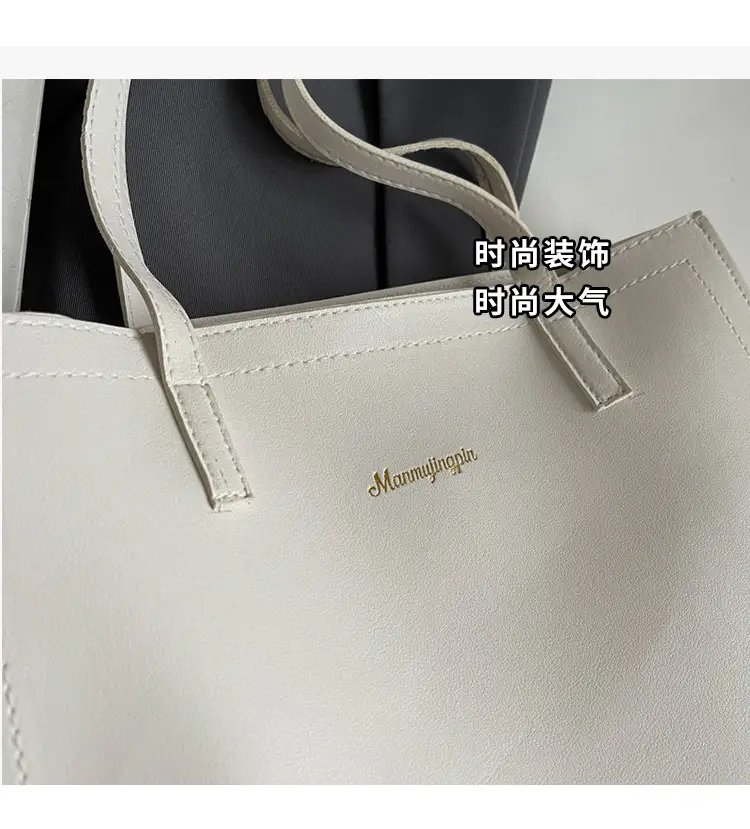Black Large Capacity Women's Shoulder Bag 2024 — feature 5