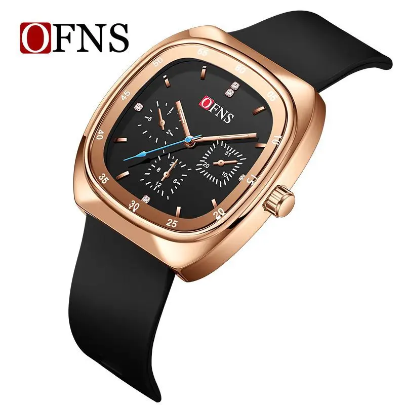 Ofns Business Trendy Fashion Watch Square Large Dial