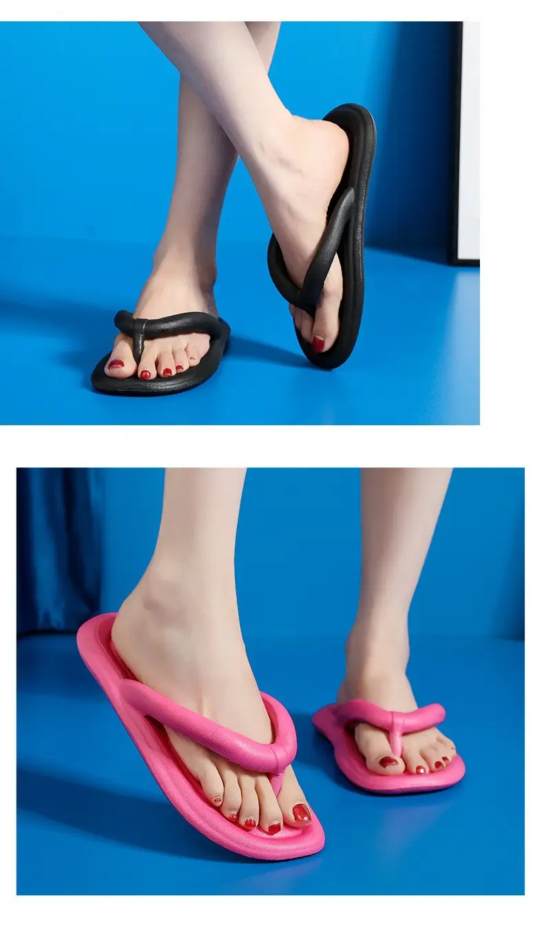 Women's Summer Flip-Flops, High-Looking Fashionable Outer Wear Beach Slippers, Casual Lightweight Soft-Soled Eva Sandals for Men — feature 9